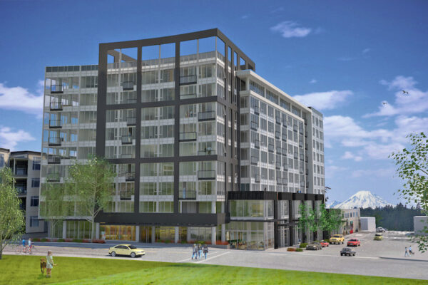 Bellevue Park Apartments image rendering by Cantera Development Group