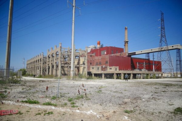 Photo of a environmentally contaminated power plant that was remediated by Cantera Development Group